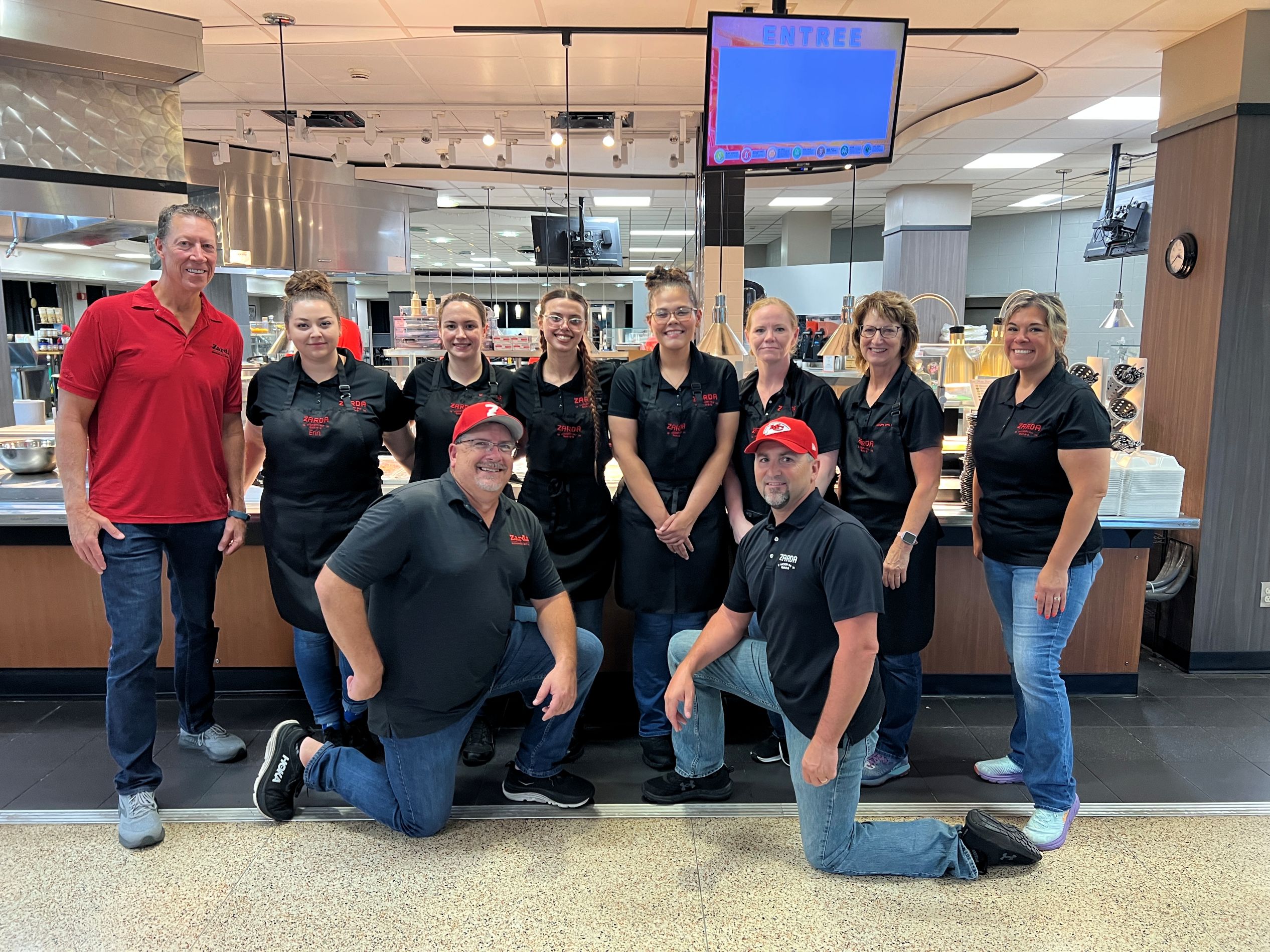 Zarda Bar-B-Q crew serving the Chiefs for their 37th year.